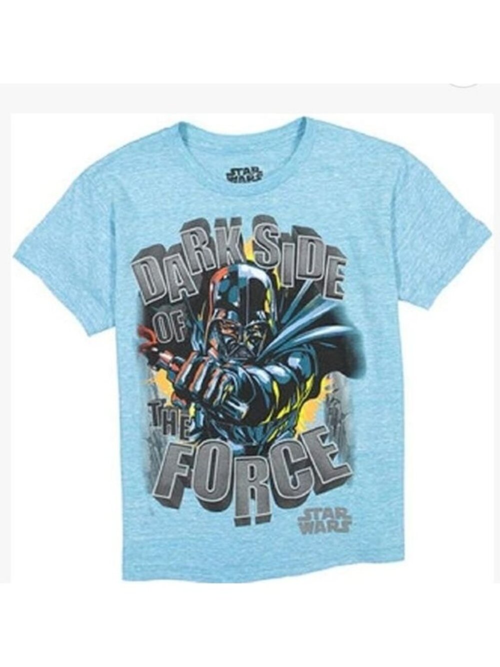 Star Wars Darth Vader Dark Side of The Force T-Shirt, Turquoise Heather, Medium